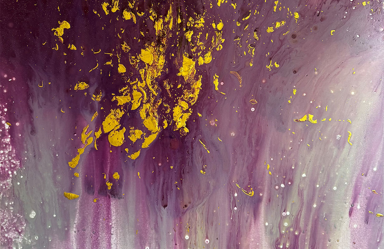 Der göttliche Ametyst - Simone von Anhalt - artpainter abstrato - pintura abstrata - Acrylmalerei - Kunstmalerin München