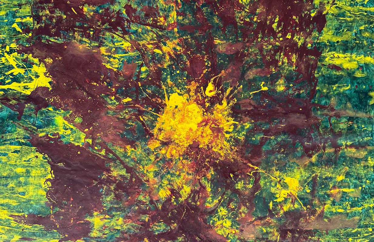 Die Funken der Verwandlung - Simone von Anhalt - artpainter abstrato - pintura abstrata - Acrylmalerei - Kunstmalerin München